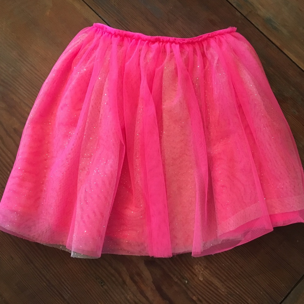 Cat & Jack Pink and Shimmering Gold Tulle Skirt-4T
